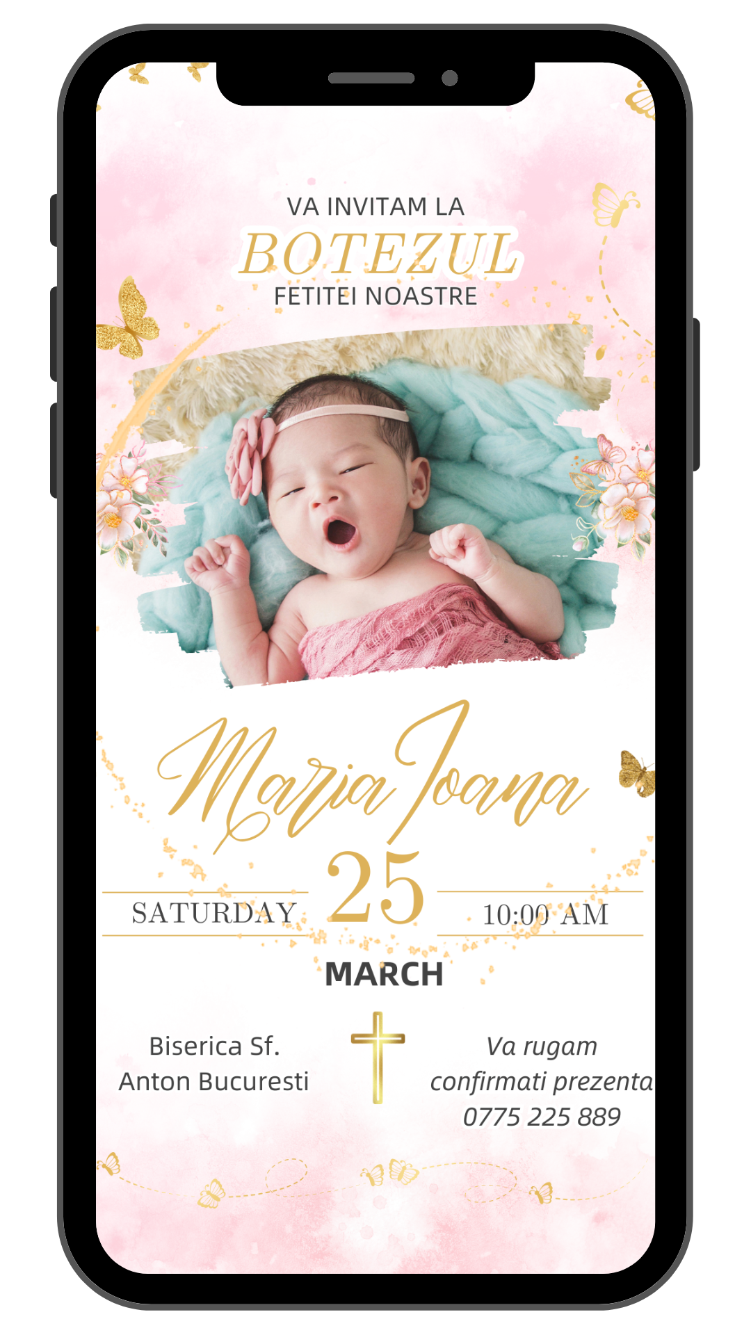 Invitatie Botez Lily