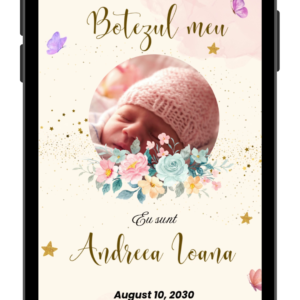 Invitatie Botez Pastel