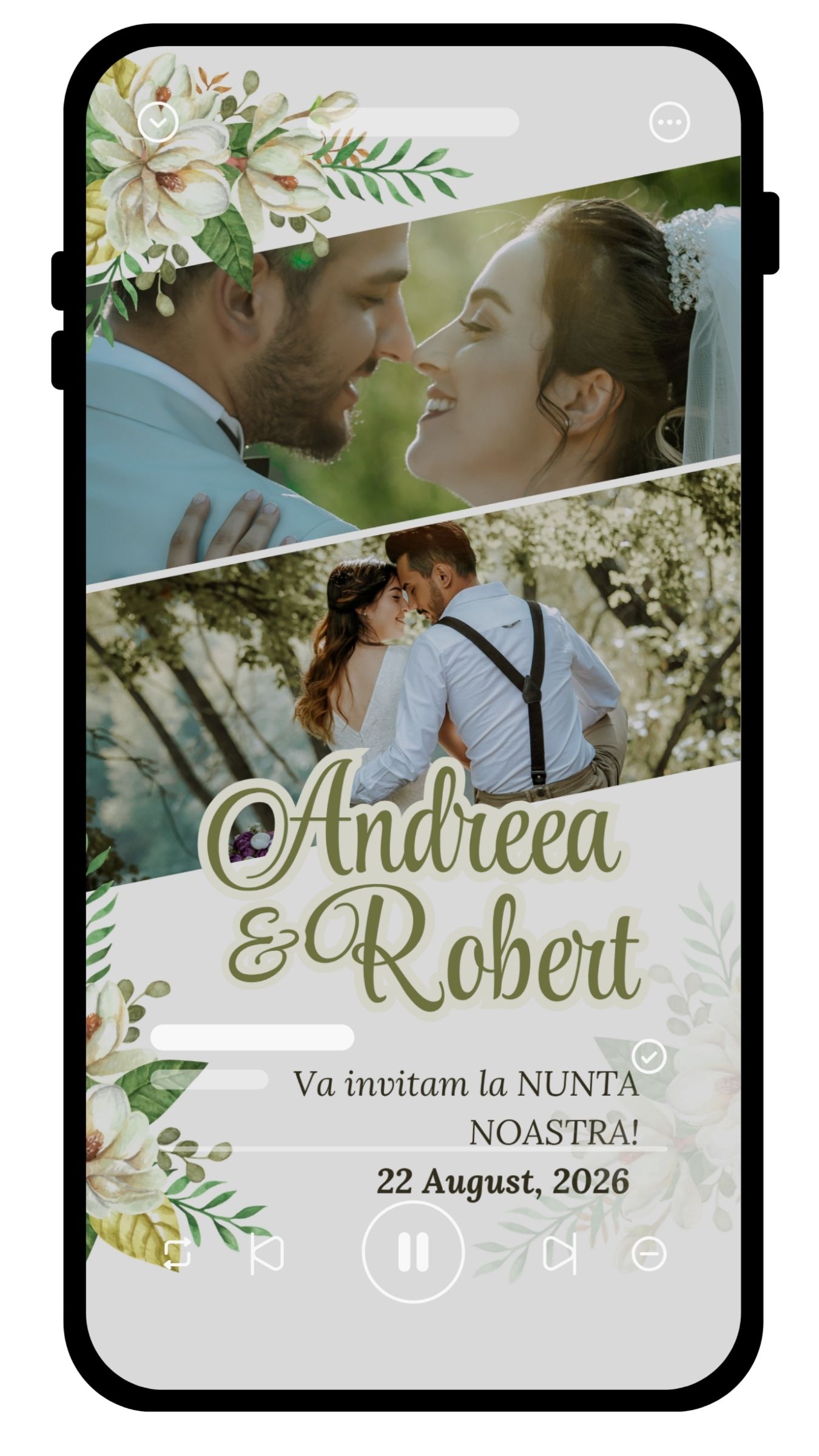 Invitatie de nunta Sweet Story