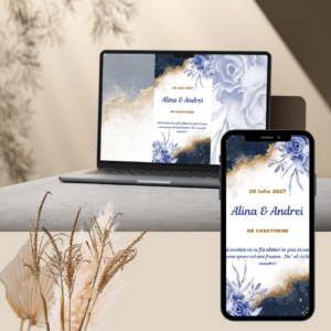 Invitatie de nunta Blue Night