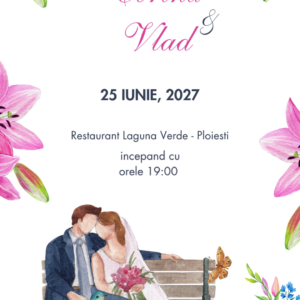 Invitatie de nunta Gardenia