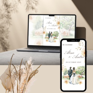 Invitatie de nunta Blooming Love